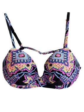 Raisins Moonshadow Underwire Bikini Top NWT Paisley Swimwear Large